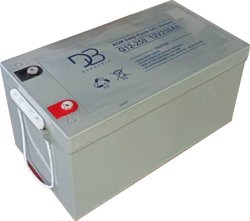 BATERIA DE CICLO PROFUNDO GEL SOLAR
DB 12V-250AH