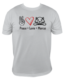 Peace + Love + Cat - Personalized
