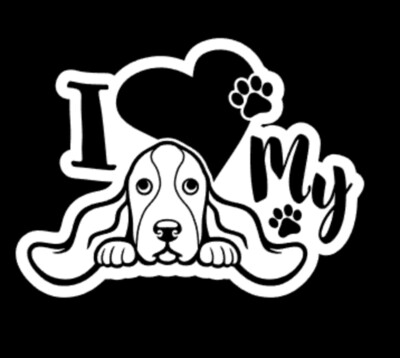 I Heart (Love) My Dog - Decal - Series 2