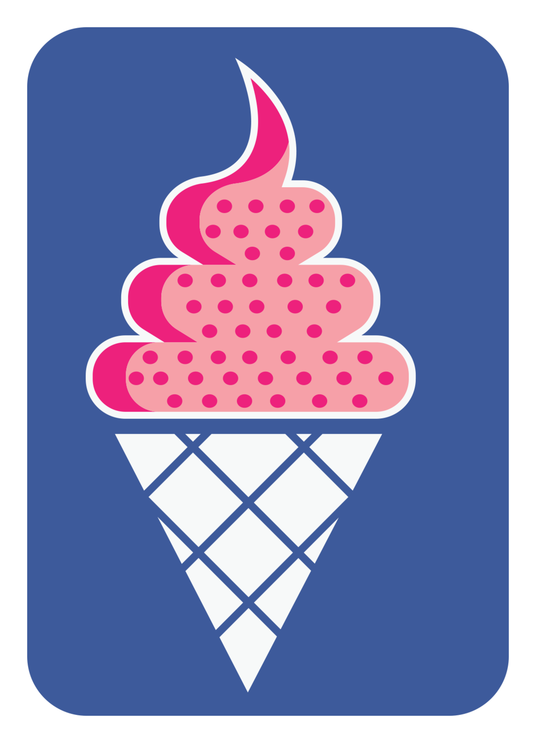 Single Cone Vanilla Soft Serve &amp; Sherbet