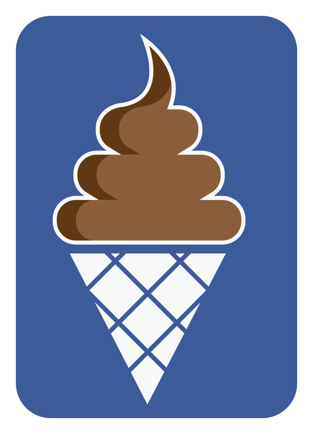 Single Cone Vanilla Soft Serve Choc Dip