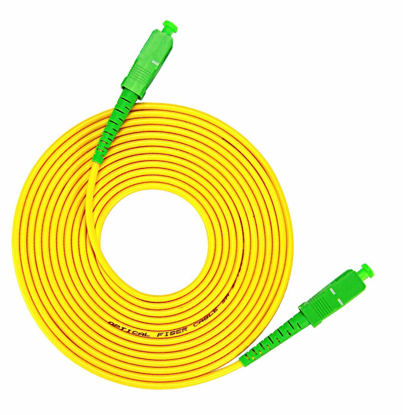 SC/APC to SC/APC Simplex SM Singlemode Fiber Optic Patch Cable