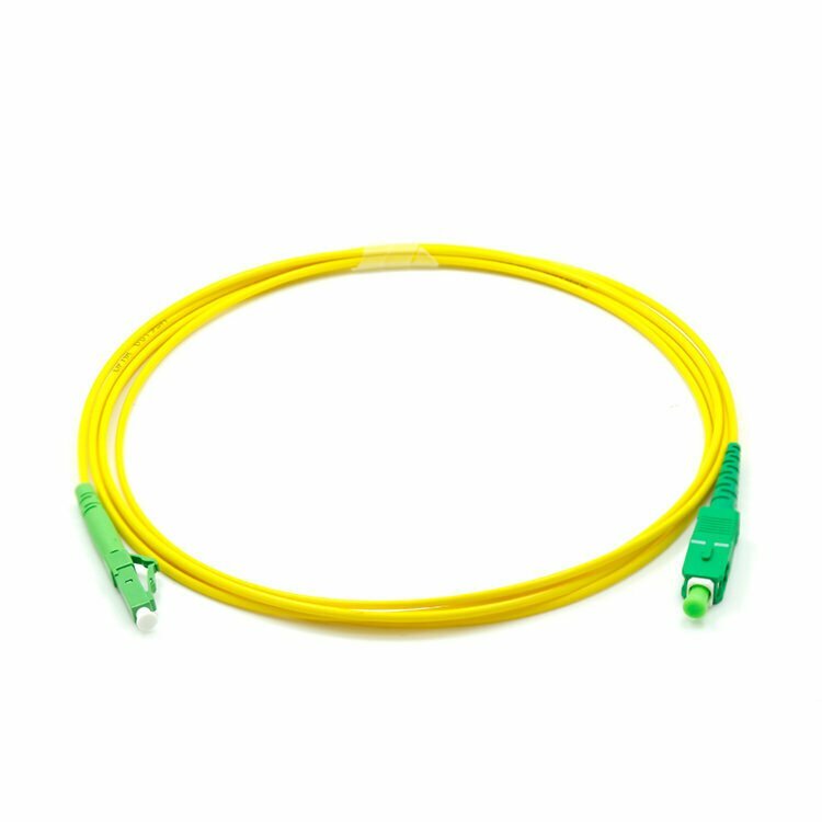 LC/APC to SC/APC Simplex SM Singlemode Fiber Optic Patch Cable