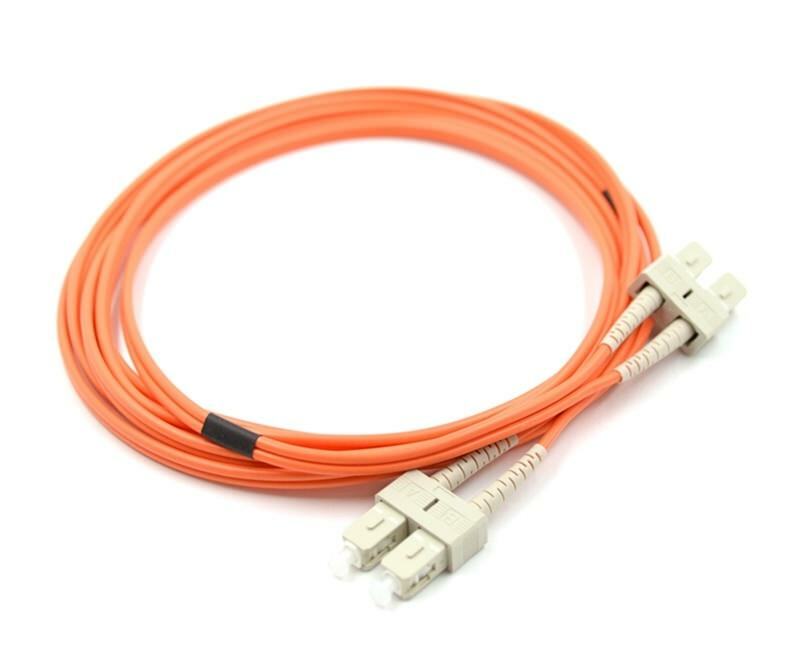 SC/PC to SC/PC Duplex OM1 Multimode Fiber Optic Patch Cable