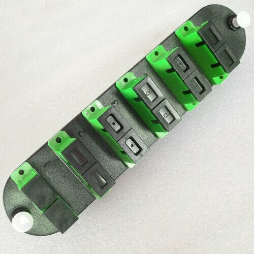 12 Fiber Singlemode SC/APC Insert Panel Green