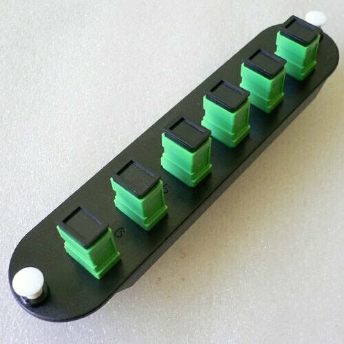 6 Fiber Singlemode SC/APC Insert Panel Green