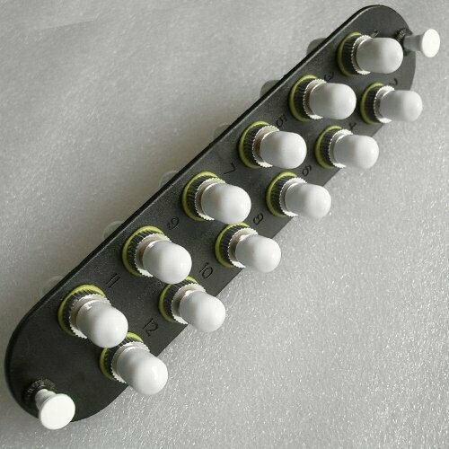 12 Fiber OM1 Multimode ST Insert Panel Beige