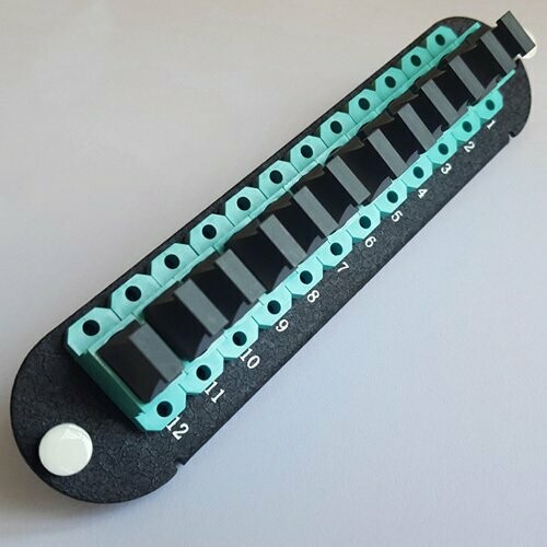 144 Fiber / 12 Port OM4 Multimode MPO Insert Panel