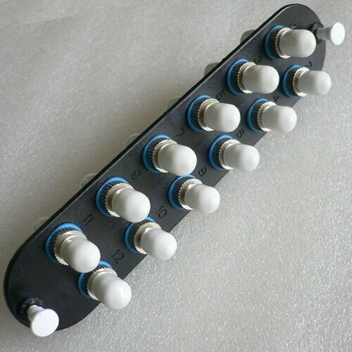 12 Fiber Singlemode ST/UPC Insert Panel Blue