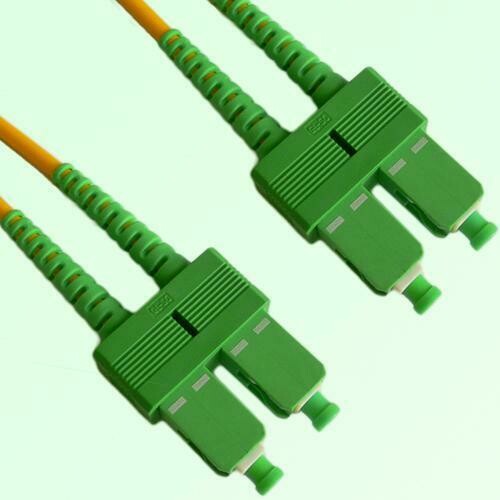 SC/APC to SC/APC Duplex SM Singlemode Fiber Optic Patch Cable
