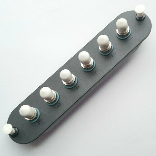 6 Fiber Singlemode ST/UPC Insert Panel Blue