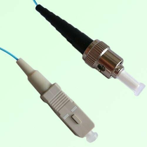 SC/PC to ST/PC Simplex OM4 Multimode Fiber Optic Patch Cable