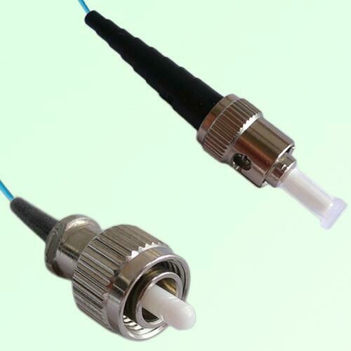 FC/PC to ST/PC Simplex OM4 Multimode Fiber Optic Patch Cable