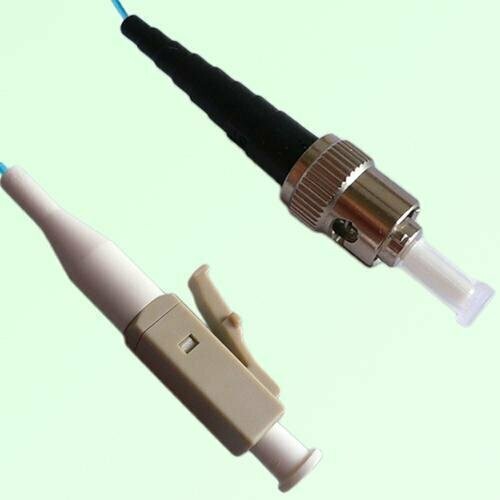 LC/PC to ST/PC Simplex OM4 Multimode Fiber Optic Patch Cable