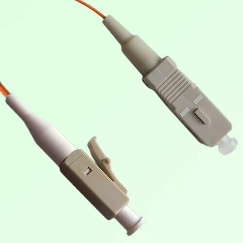 LC/PC to SC/PC Simplex OM1 Fiber Optic Patch Cable