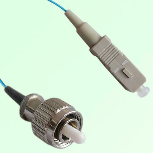 SC/PC to FC/PC Simplex OM4 Multimode Fiber Optic Patch Cable