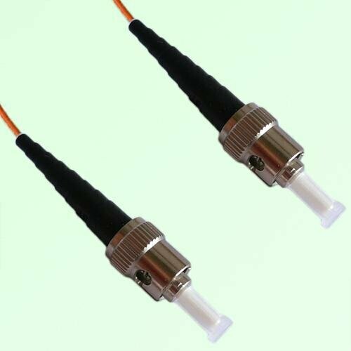 ST/PC to ST/PC Simplex OM1 Fiber Optic Patch Cable