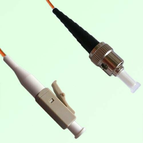 LC/PC to ST/PC Simplex OM1 Fiber Optic Patch Cable