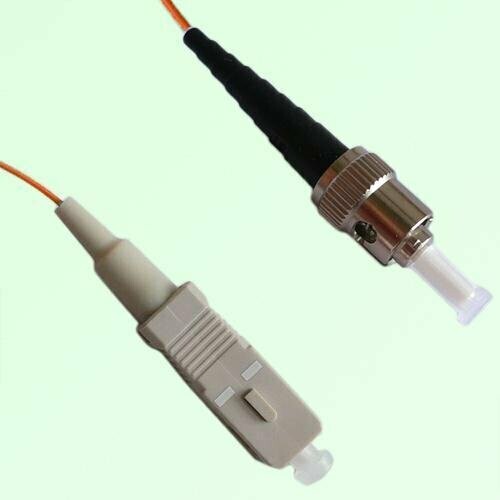 SC/PC to ST/PC Simplex OM1 Fiber Optic Patch Cable