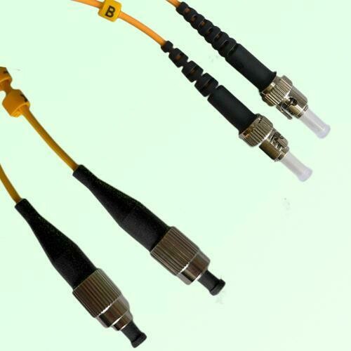 FC/PC to ST/PC Duplex SM Singlemode Fiber Optic Patch Cable