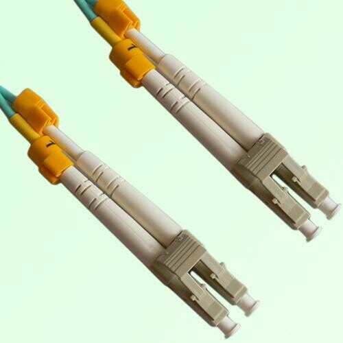 LC/PC to LC/PC Duplex OM4 Multimode Fiber Optic Patch Cable