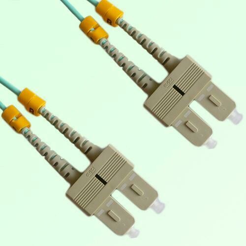 SC/PC to SC/PC Duplex OM4 Multimode Fiber Optic Patch Cable