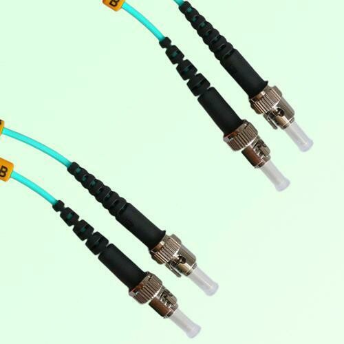ST/PC to ST/PC Duplex OM4 Multimode Fiber Optic Patch Cable