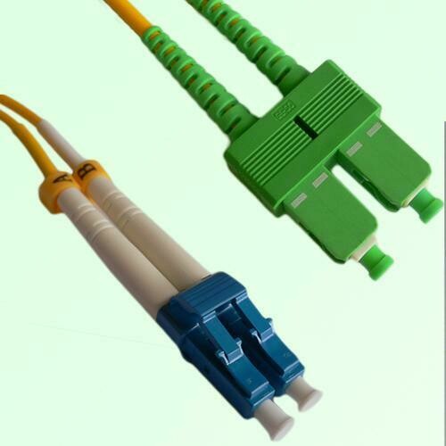 LC/UPC to SC/APC Duplex SM Singlemode Fiber Optic Patch Cable