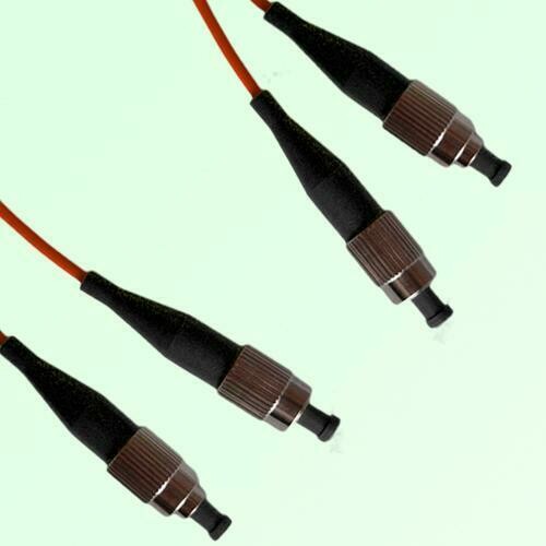 FC/PC to FC/PC Duplex OM1 Multimode Fiber Optic Patch Cable