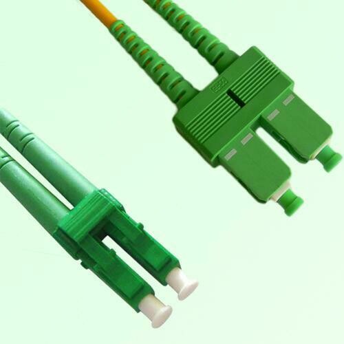 LC/APC to SC/APC Duplex SM Singlemode Fiber Optic Patch Cable
