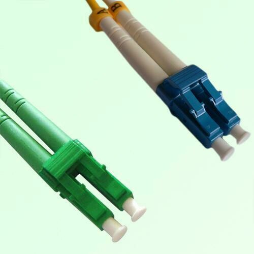 LC/APC to LC/UPC Duplex SM Singlemode Fiber Optic Patch Cable