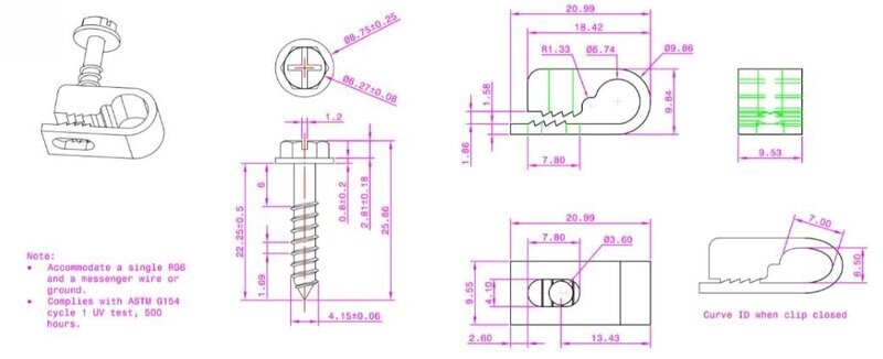 Cable Installation Flex Clip
