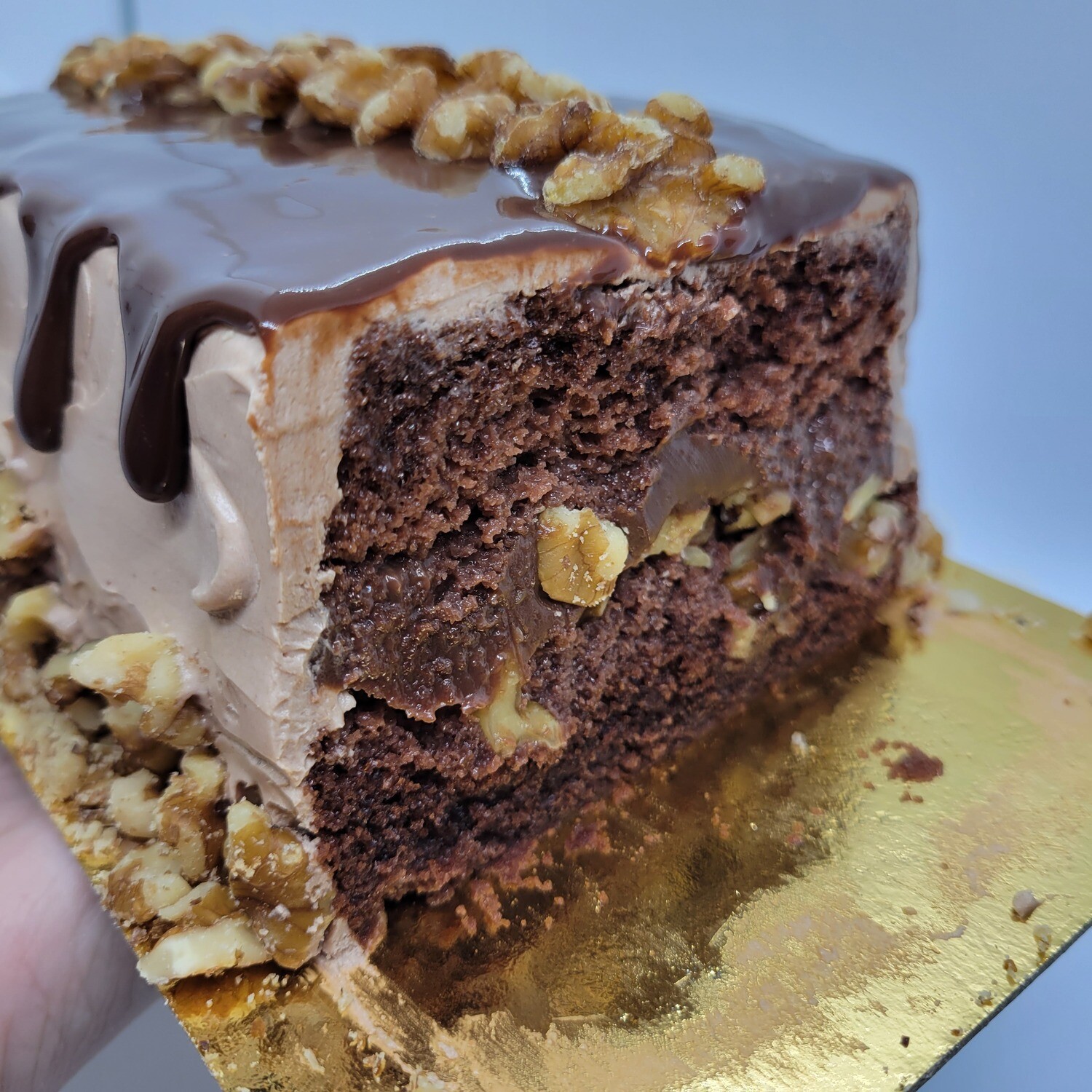 Log Cake (Chocolate and Nuts)