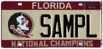FSU Florida Specialty License Plate