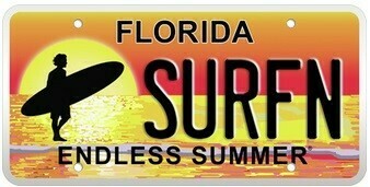 Endless Summer Florida Specialty License Plate