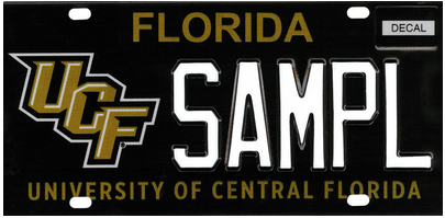 UCF University Of Central Florida Specialty License Plate