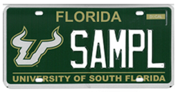 University of South Florida Specialty License Plate