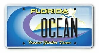 Discover Florida Oceans Specialty License Plate