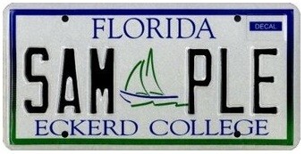 Eckerd College Florida Specialty License Plate