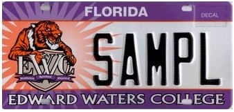 Edward Waters College Florida Specialty License Plate