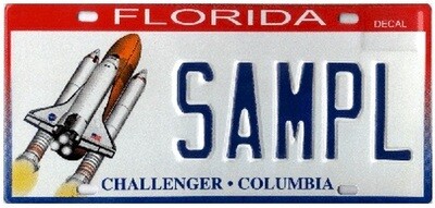 Challenger Columbia Florida Specialty License Plate