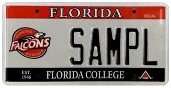 Florida College Specialty License Plate Florida College Specialty License Plate
