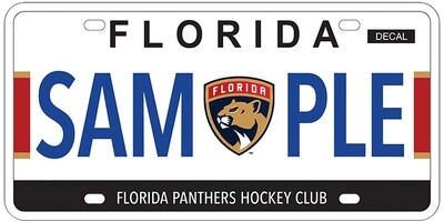 Florida Panthers Specialty License Plate