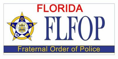 Fraternal Order of Police Florida Specialty License Plate