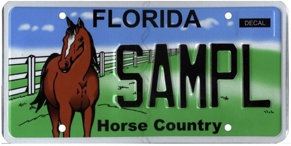 Horse Country Florida Specialty License Plate