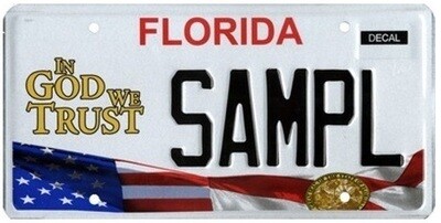In God We Trust Florida Specialty License Plate