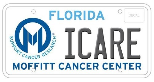 Moffitt Cancer Center Florida Specialty License Plate