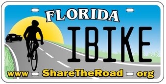 Share The Road Florida Specialty License Plate