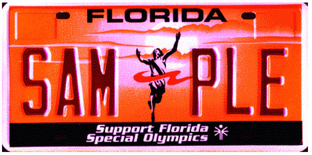 Support Florida Special Olympics Specialty License Plate Support Florida Special Olympics Specialty License Plate