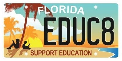 Support Education Florida Specialty License Plate
